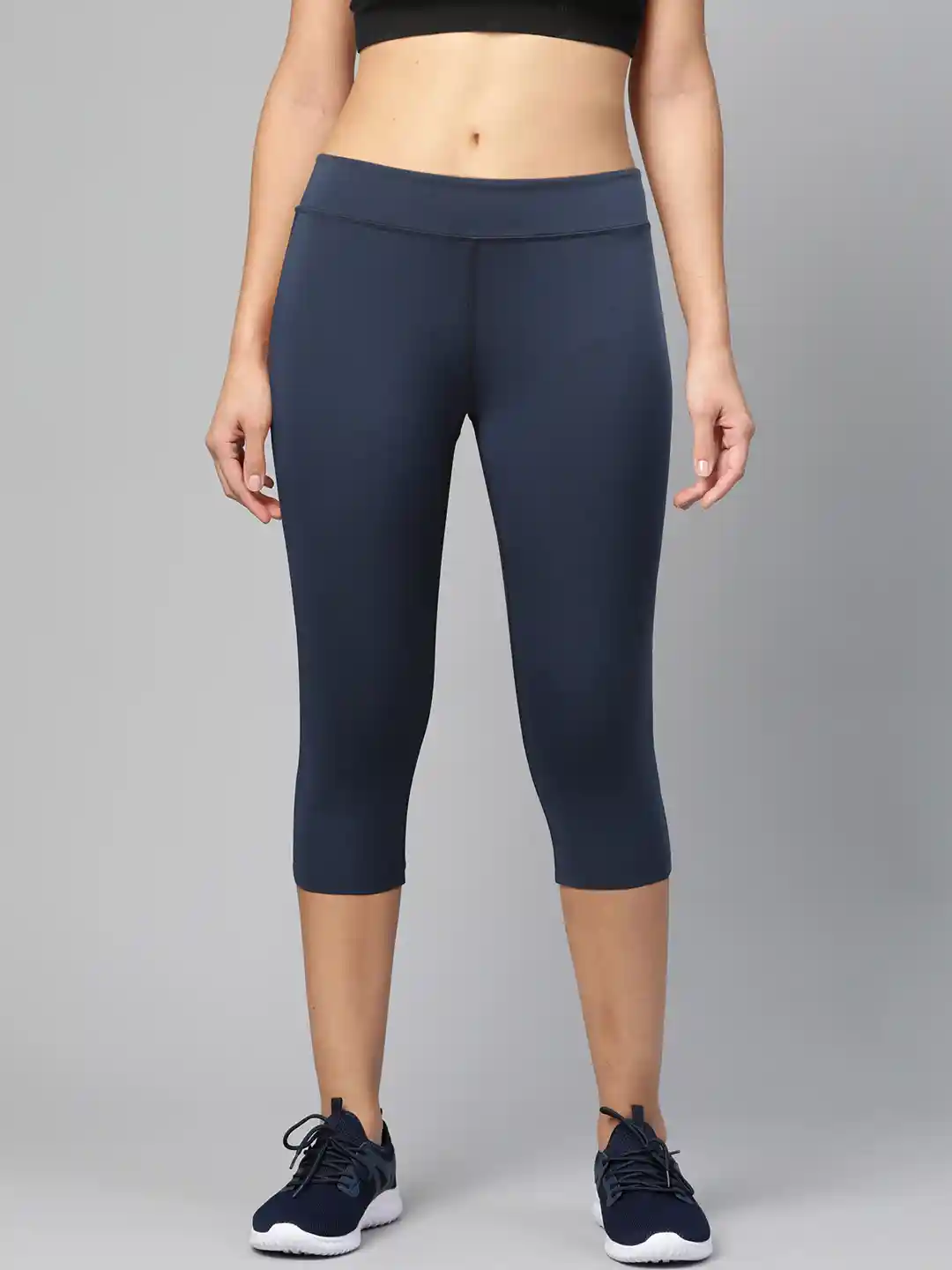 Myntra Reebok Training Leggings Reebok Women Navy Solid Workout