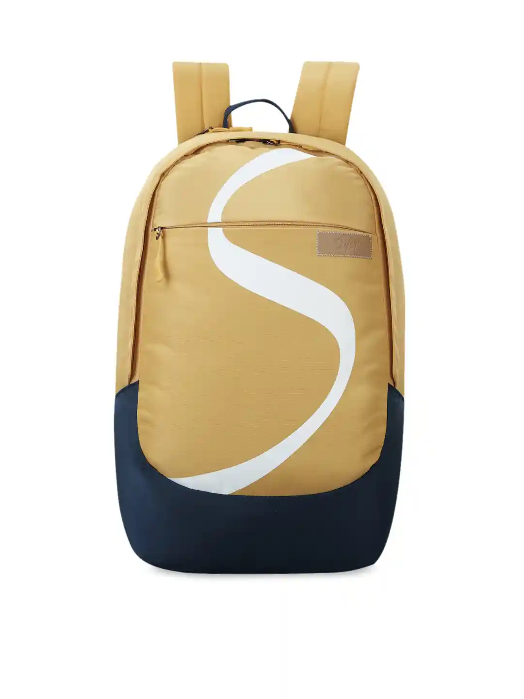 Buy Skybags Unisex Yellow Navy Blue Solid Backpack Backpacks
