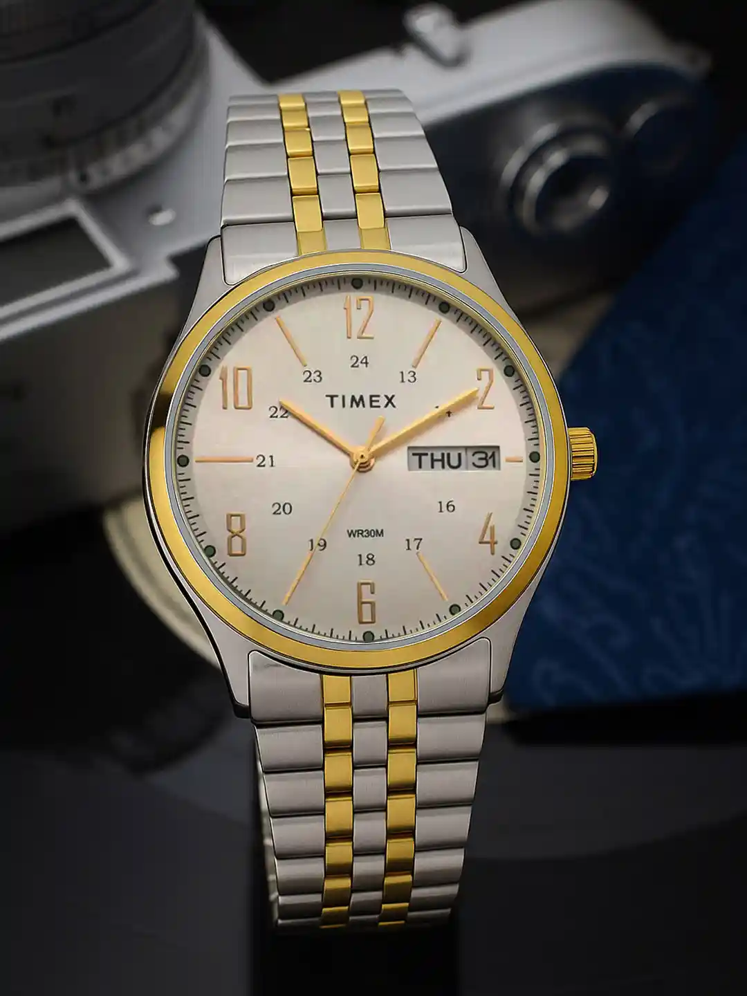 Buy Timex Men Silver-Toned Analogue Watch TW0TG6505 Watches