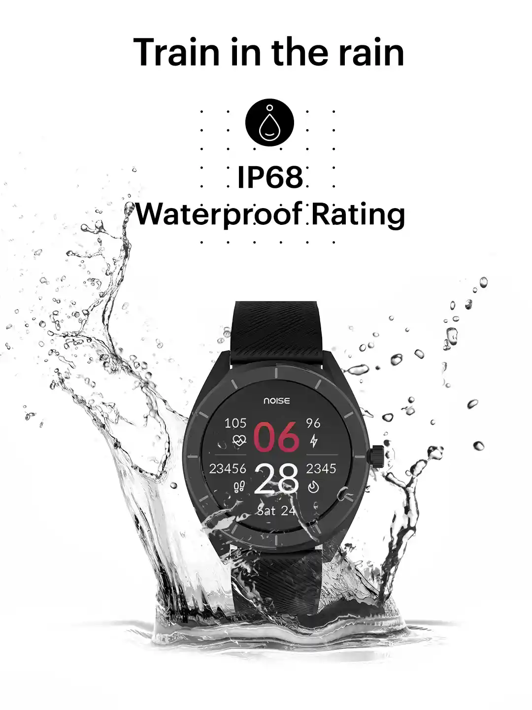 Buy NOISE Unisex Charcoal Black NoiseFit Endure Smart Watch With