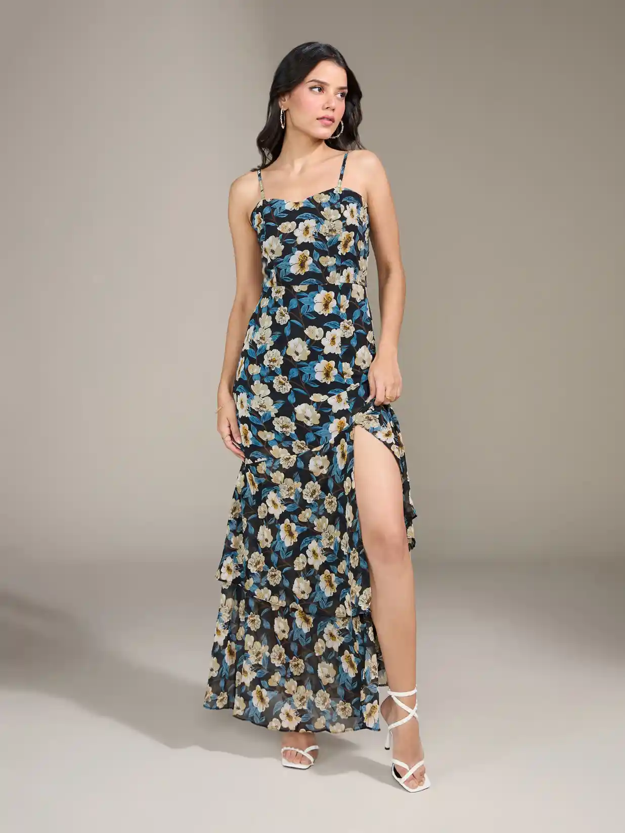 Floral Dresses Maxi Dresses In Max Max Studio Floral Ruffle Maxi