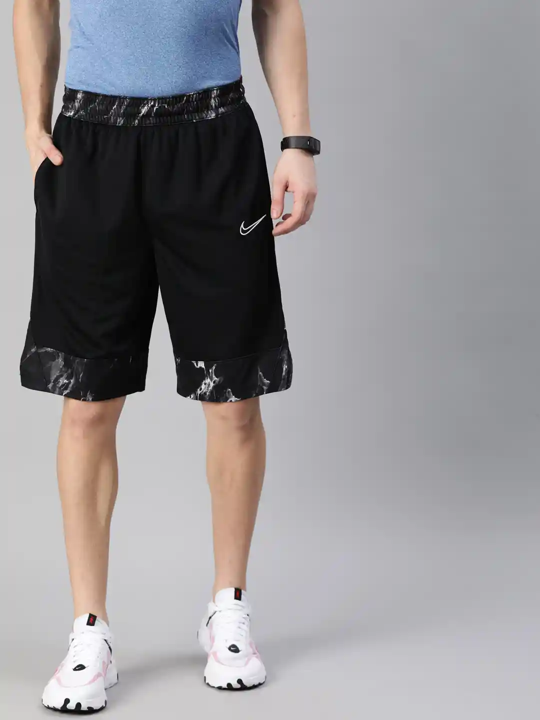 Buy Nike Men Black Solid Regular Fit AS Dri-Fit ICON MARBLE