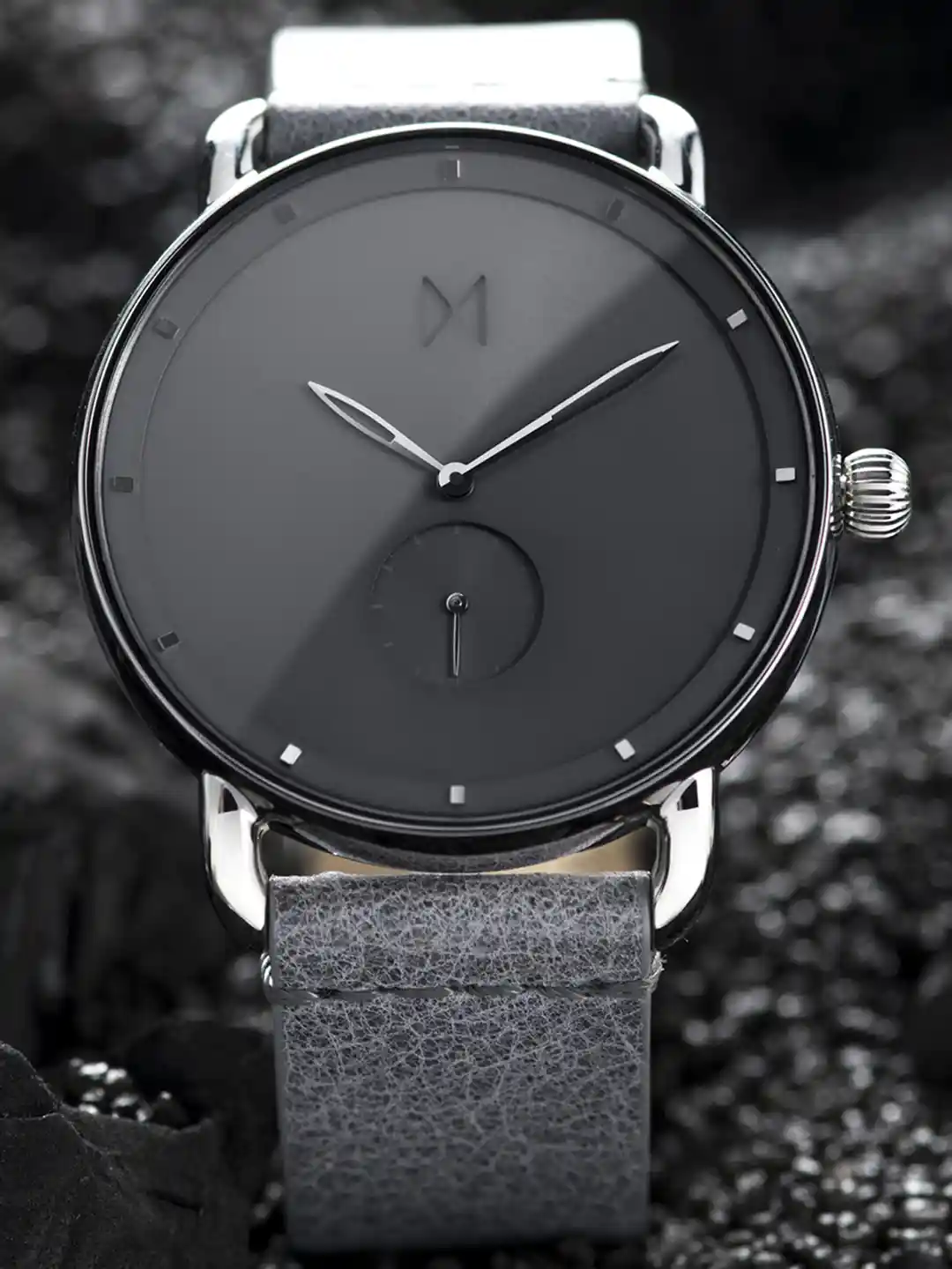 MVMT Men Grey Leather Analogue Watch D-MR01-SGR