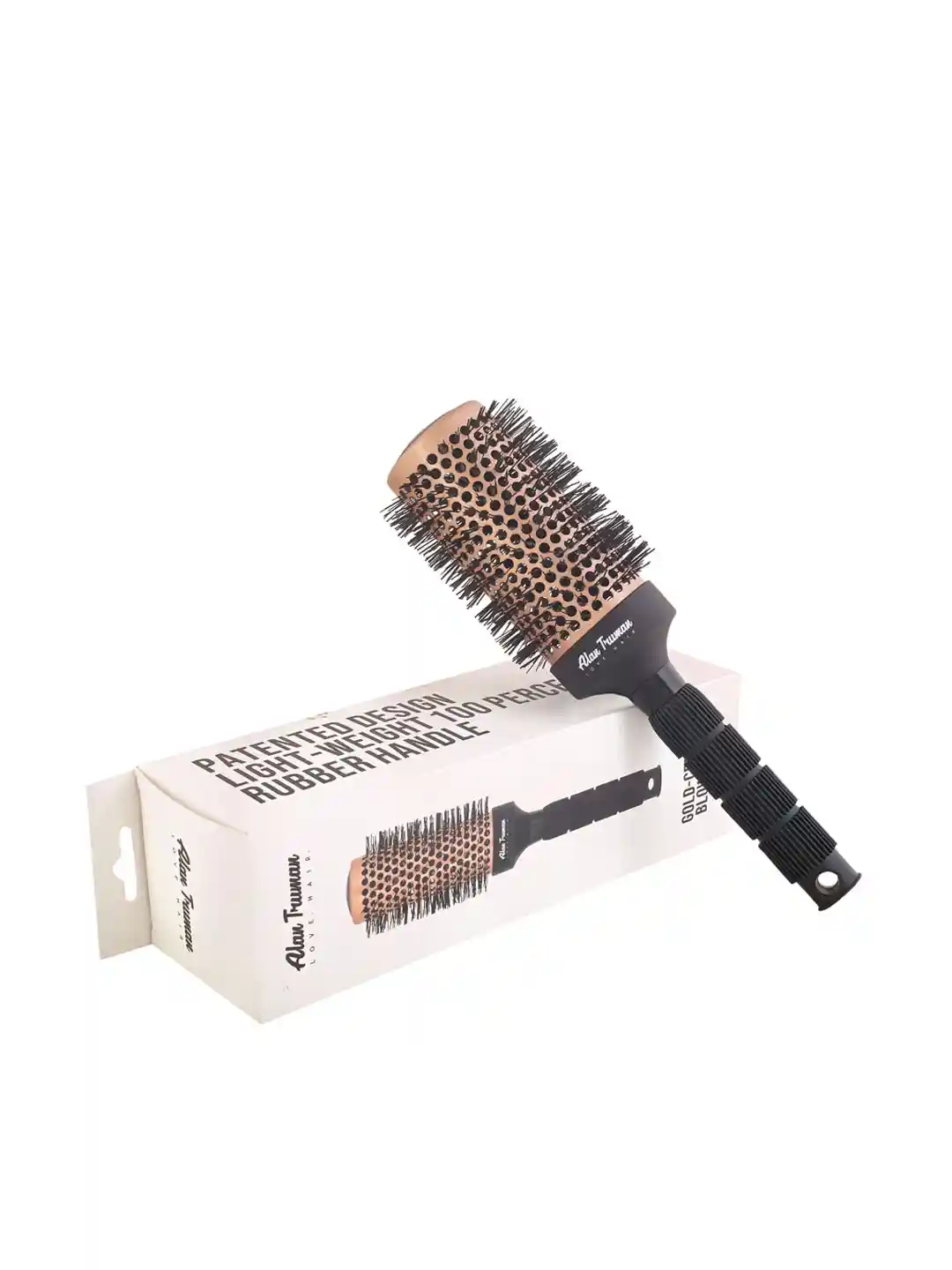 Round Hair Thin Blow Dry Brush Alan Truman Women Gold Ceramic Blow