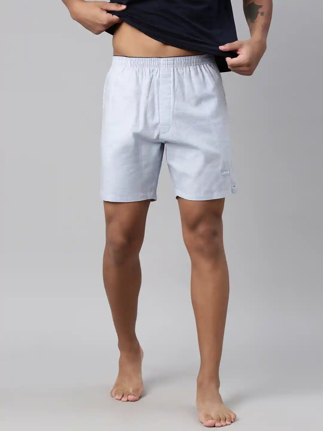 Buy Levis Men Solid Cotton Woven Soft Boxer Shorts with Side