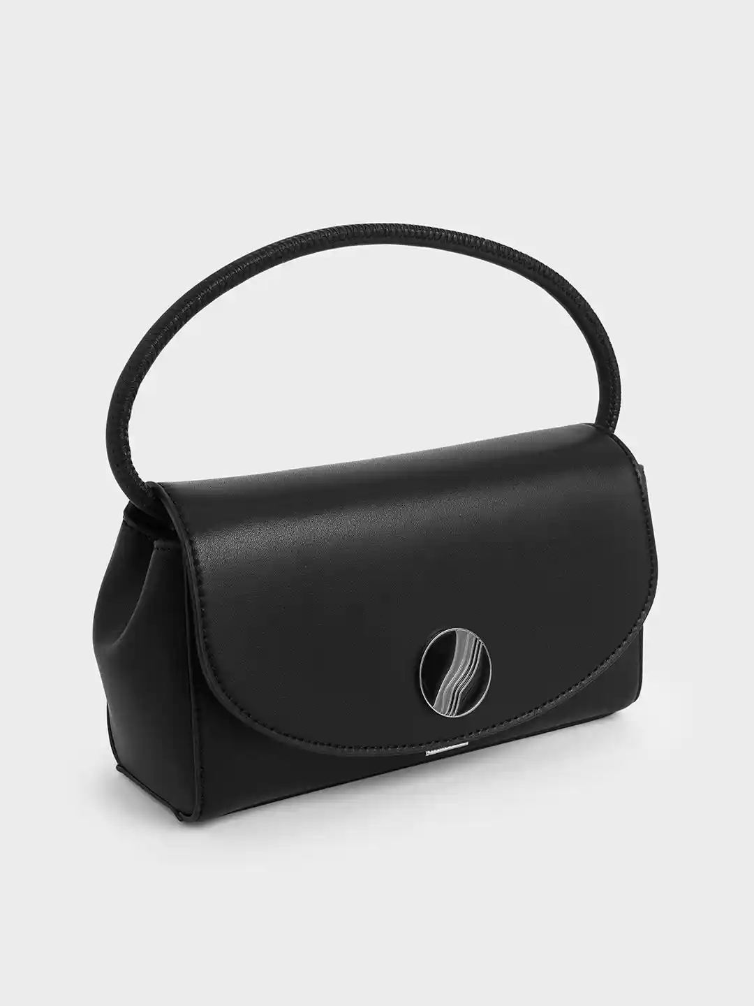 Buy CHARLES KEITH Black Solid Satchel Handbags for Women