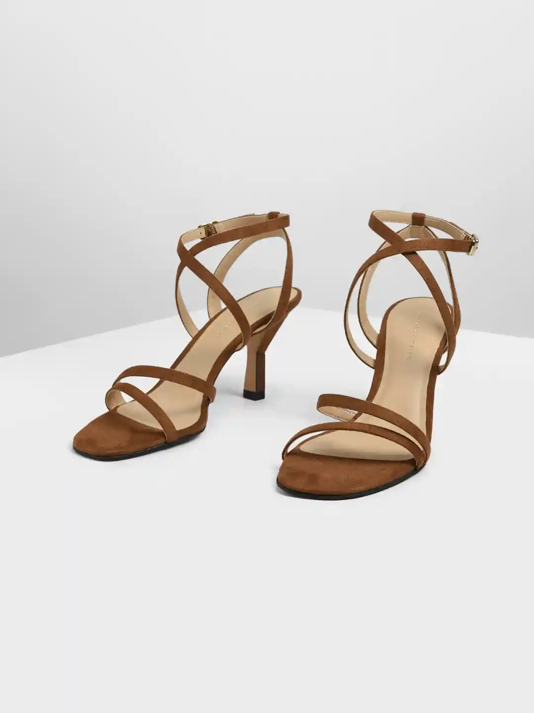 CHARLES KEITH Women Brown Solid Sandals