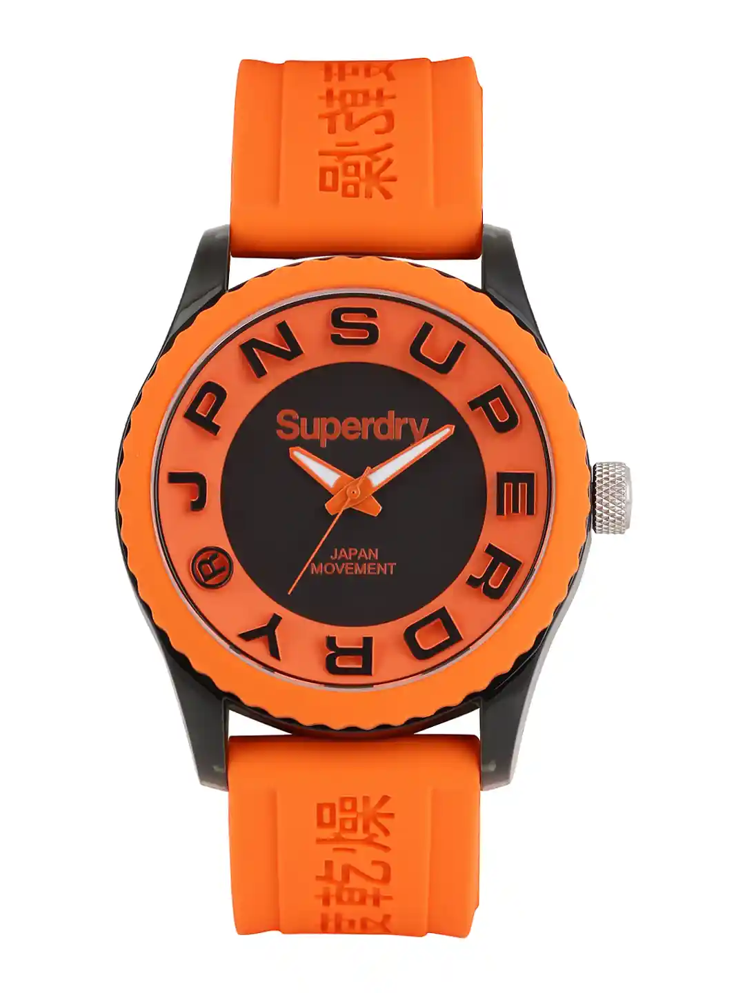 Buy Superdry Men Black Orange Dial Watch 5024693117079 Watches