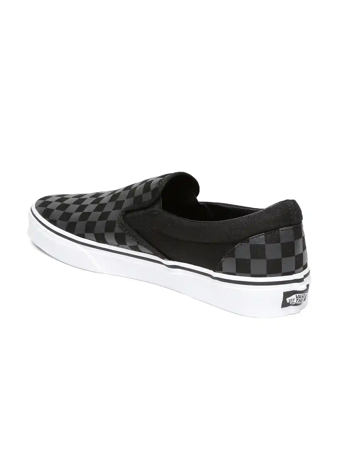 Buy Vans Men Black Grey Checked Classic Loafers Casual Shoes