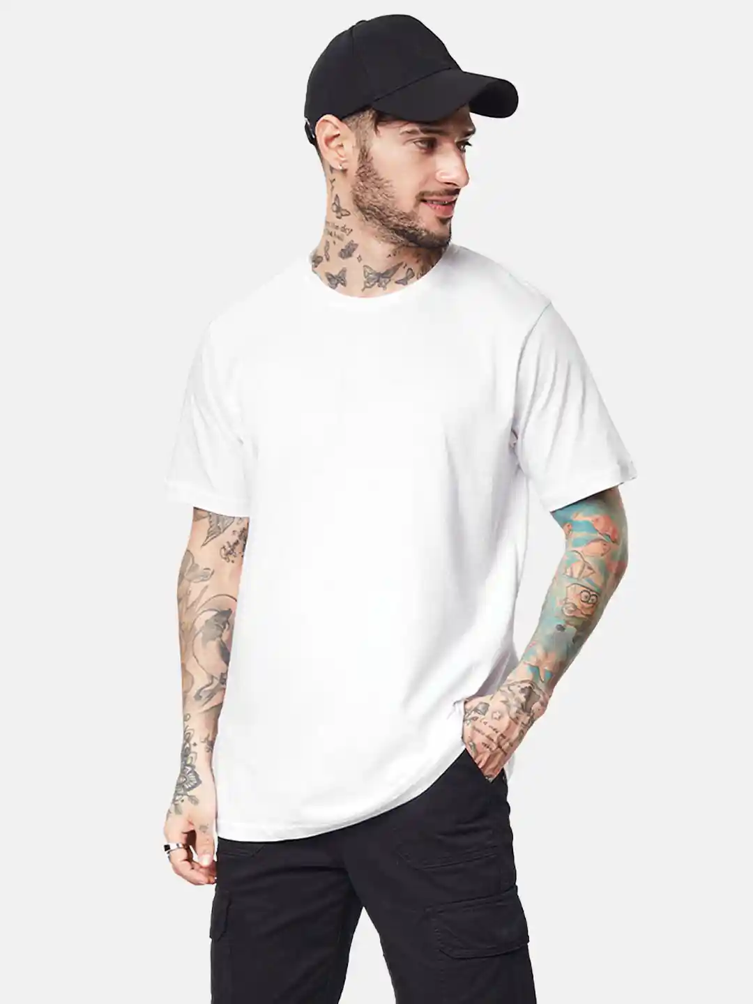Regular Fit White Crew Neck Tee Shirt Kirkland Signature Men's