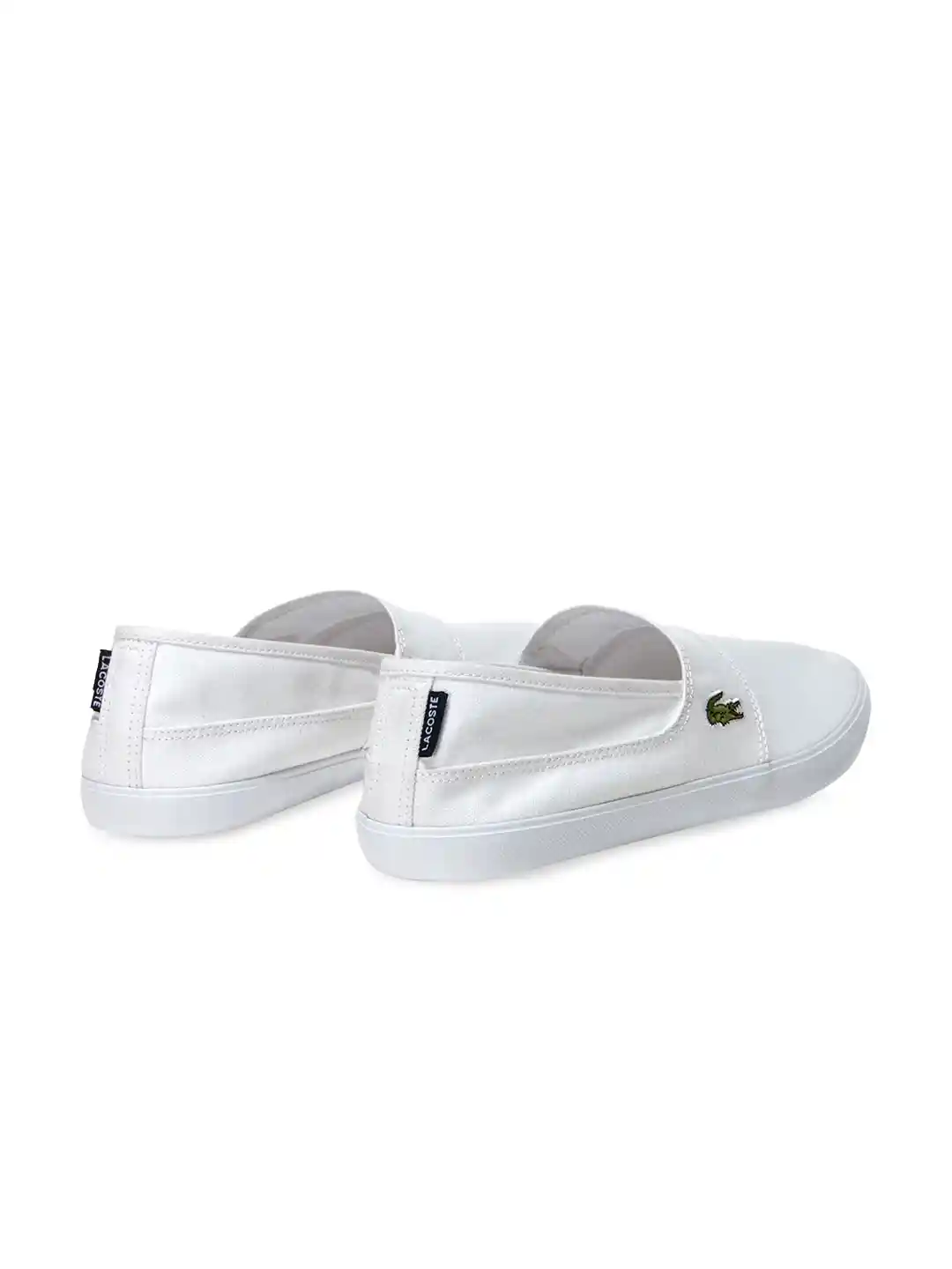 Canvas Slip White Lacoste Slip Ons Lacoste Men White Solid Marice