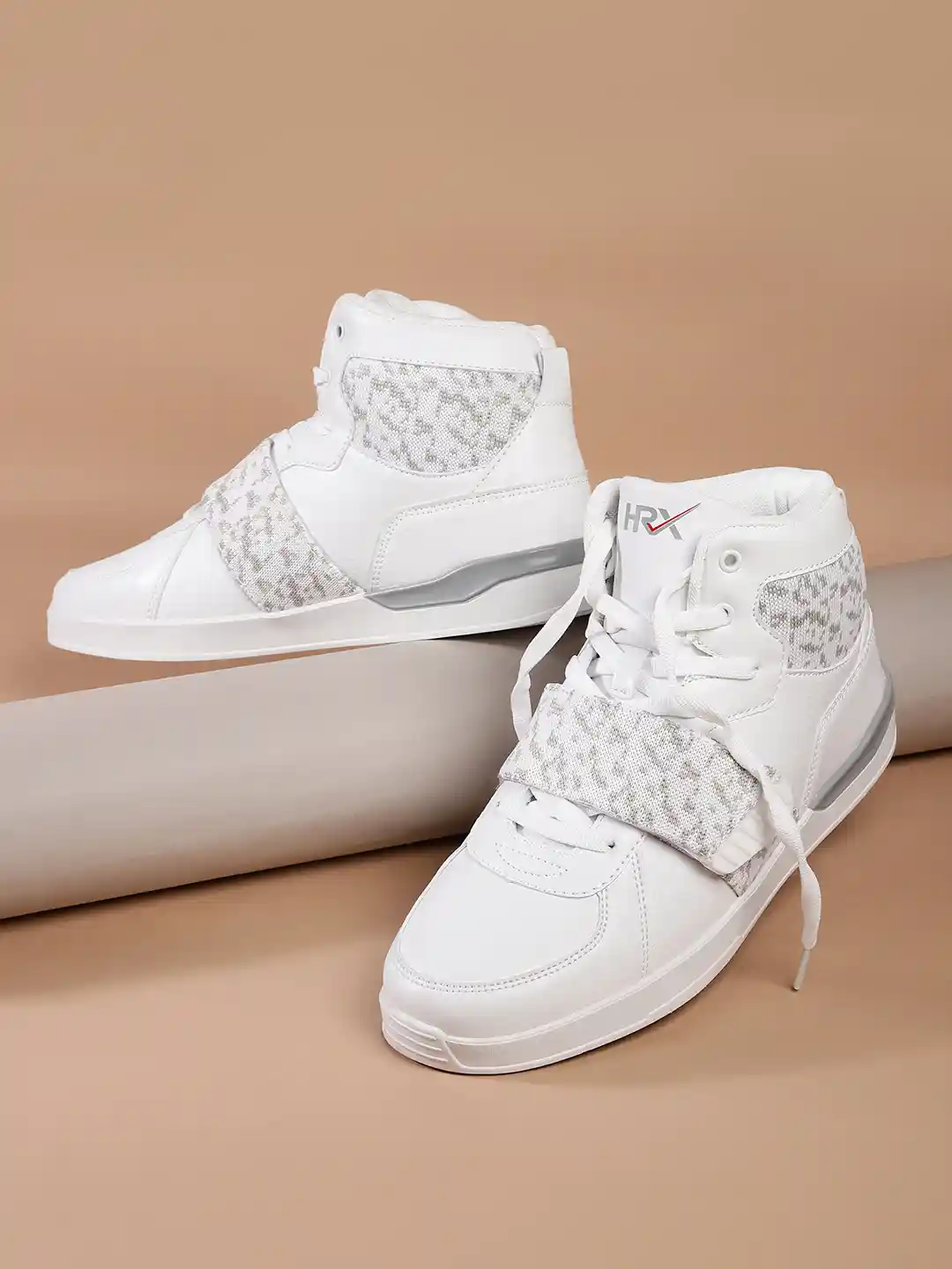 Buy HRX by Hrithik Roshan Men White Grey Board Life Mid-Top