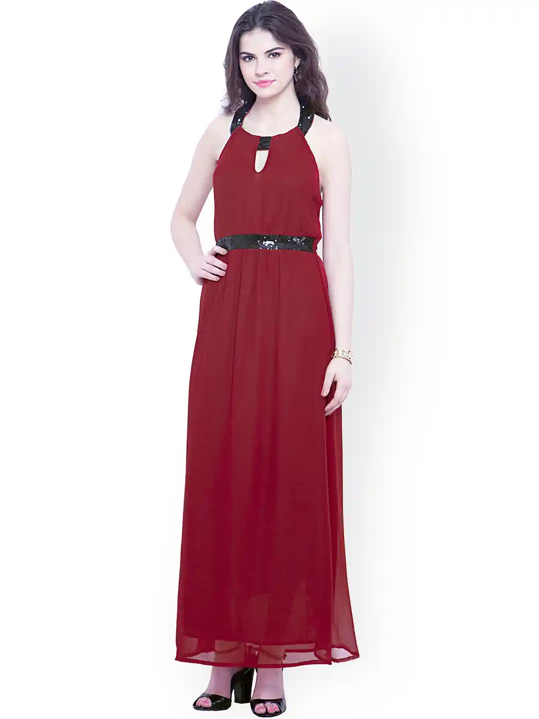 Buy FabAlley Red Maxi Dress Dresses for Women 1201360 Myntra