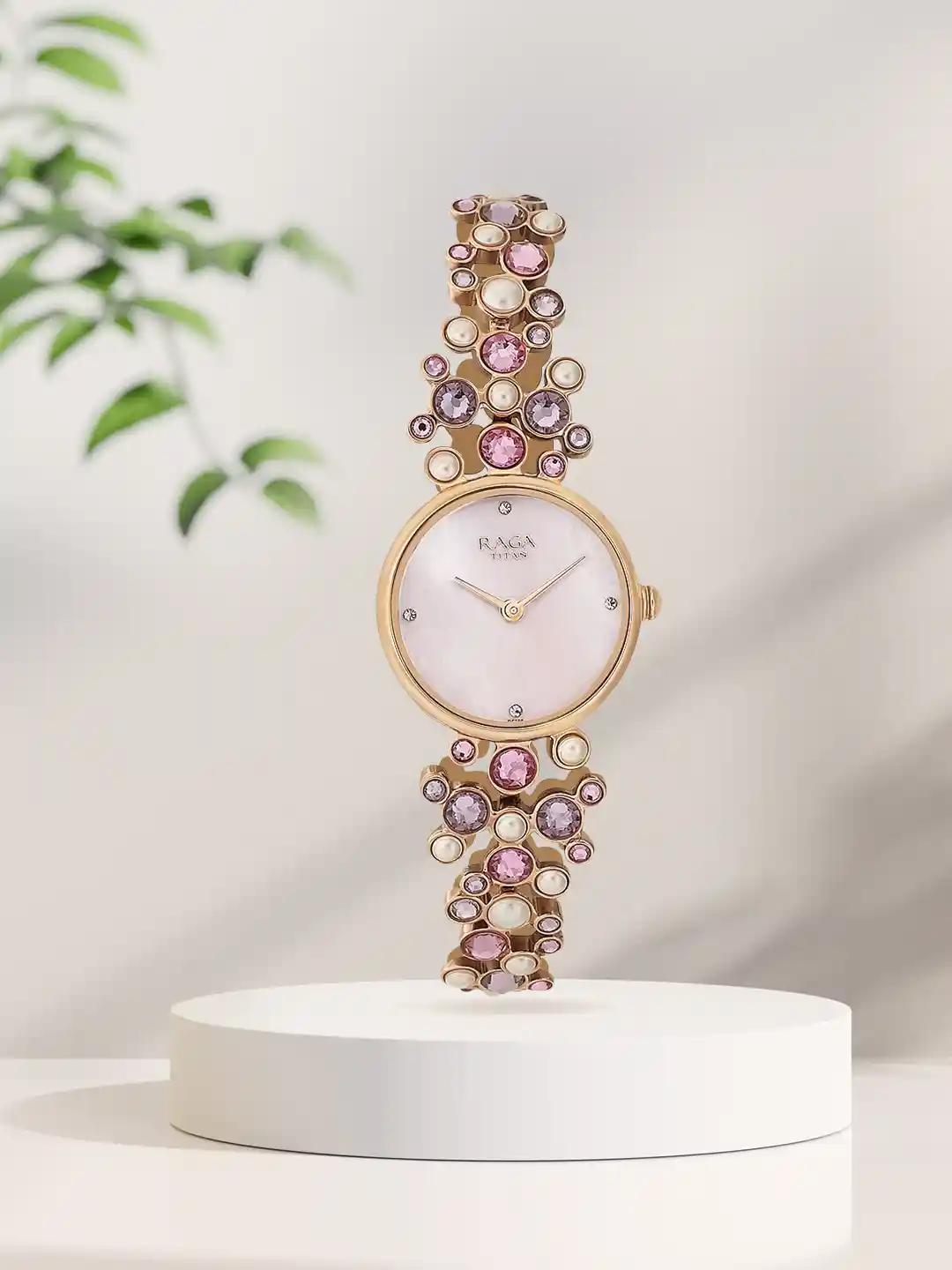 Titan Raga Girl Watch Price 150 Women NP2642WM01 Raga Viva Rose