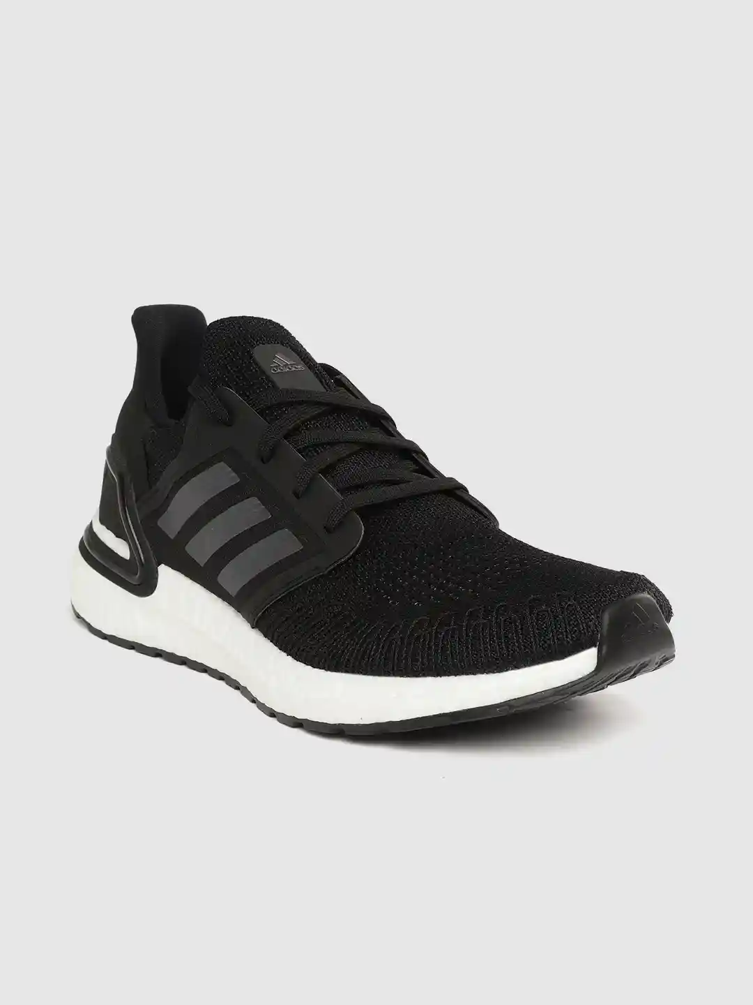 Buy ADIDAS Men Black Ultraboost 20 Woven Design Running Shoes - Main Image