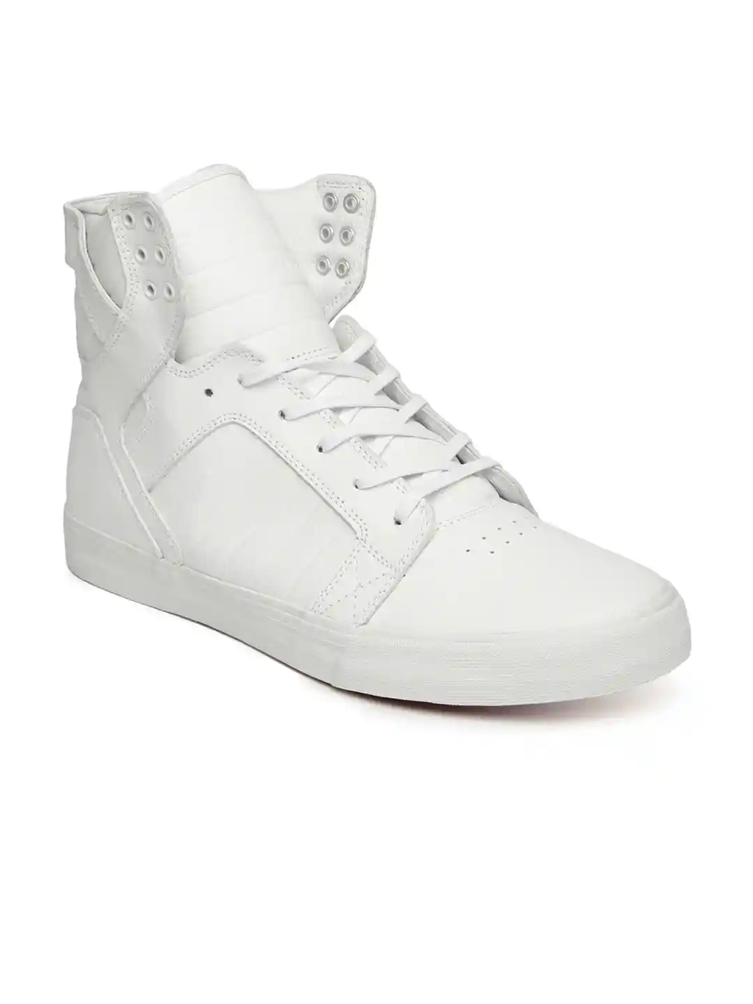 White Supra Mens Skate Shoes Buy Supra Men White Skytop Leather