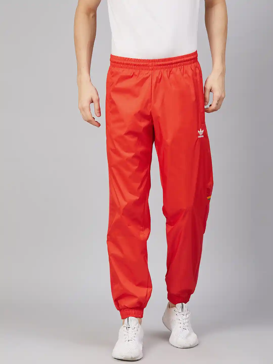 Buy ADIDAS Originals Men Orange Solid 3D Trefoil 3-Stripes Joggers