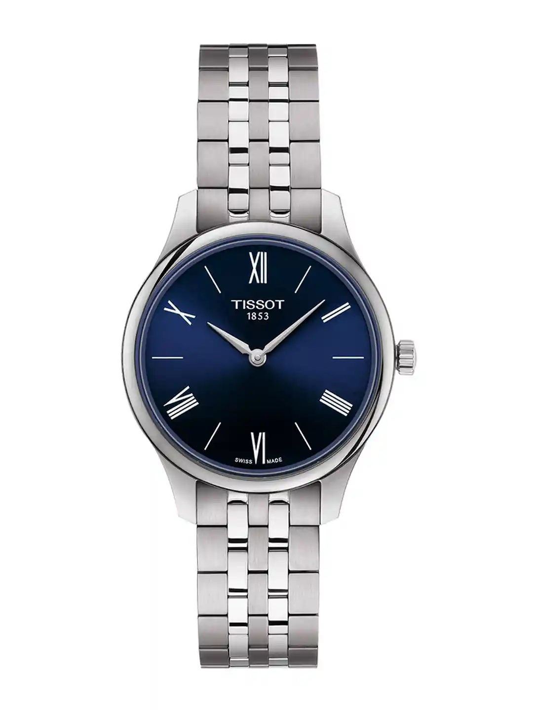 Buy TISSOT Women Navy Blue Tradition Lady Swiss Analogue