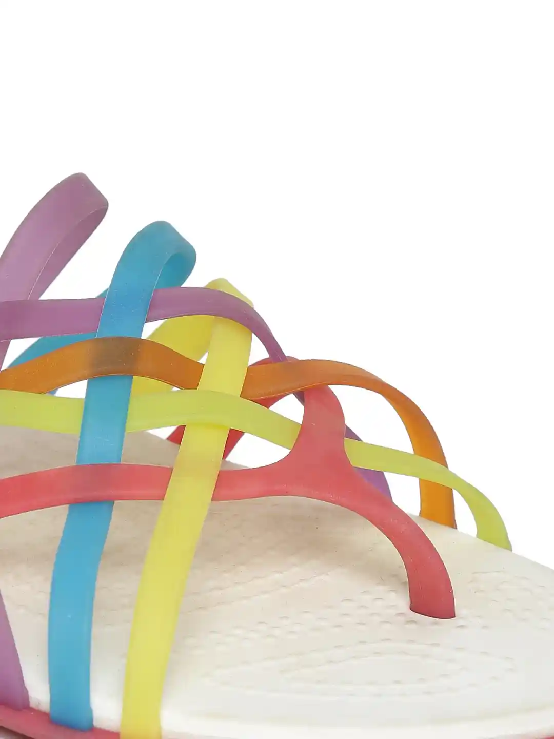 Buy Crocs Women Multicoloured Strappy Huarache Flip-Flops Flip