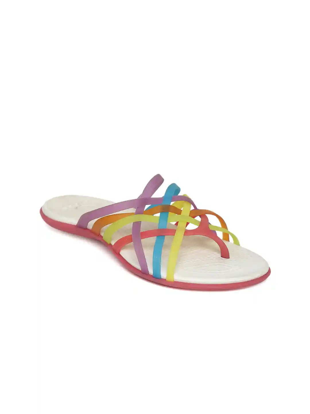 Buy Crocs Women Multicoloured Strappy Huarache Flip-Flops Flip