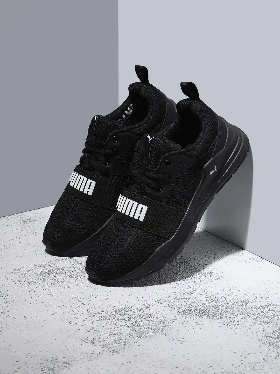 Buy Puma Kids Black Wired Run Jr Shoes Sports Shoes for Unisex