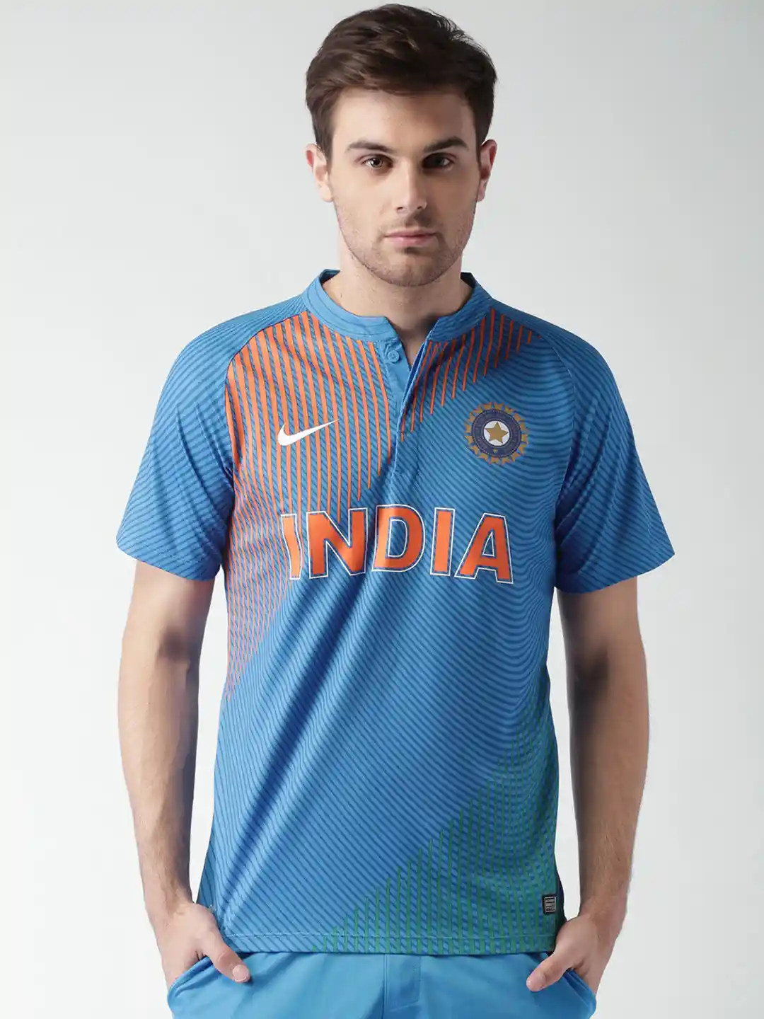 Buy Nike Blue EM India SS T20 Repl Printed Jersey Tshirts for