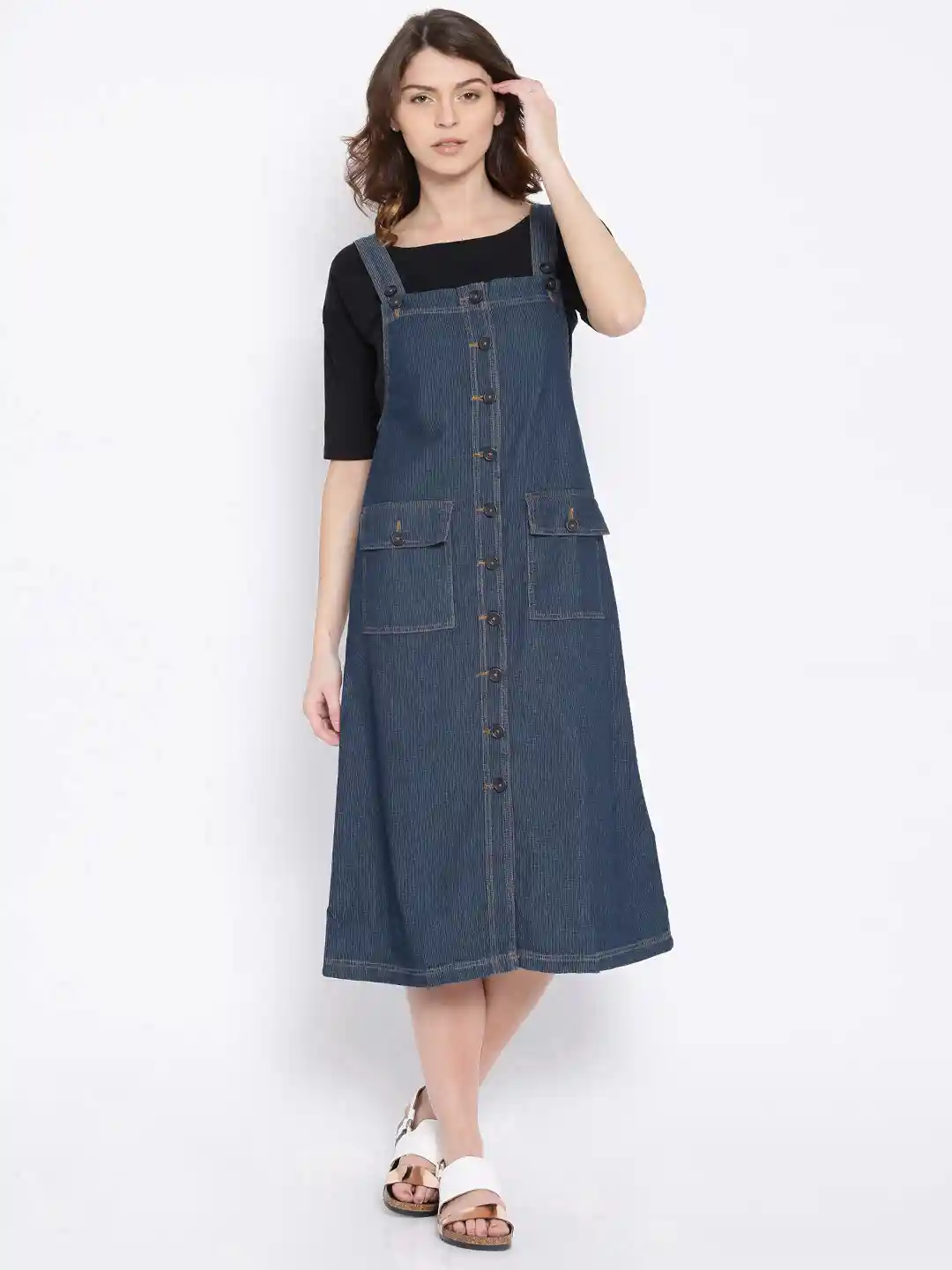 ときめきdenimdungaree Tokyo Talkies White Denim Dungarees Tokyo Talkies Blue Denim