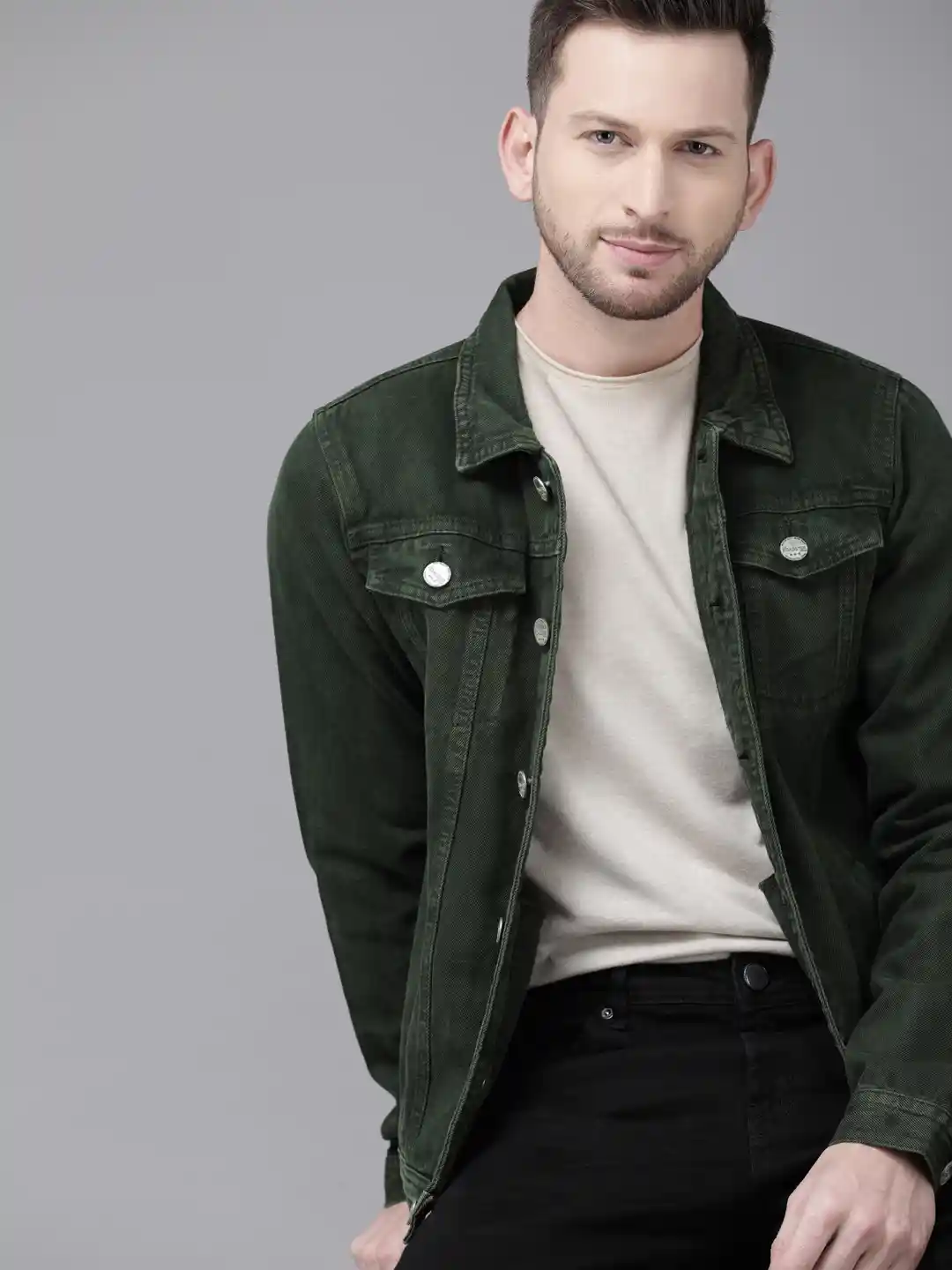 Black Jeans Olive Denim Jacket Men Buy Pepe Jeans Dark Olive Full