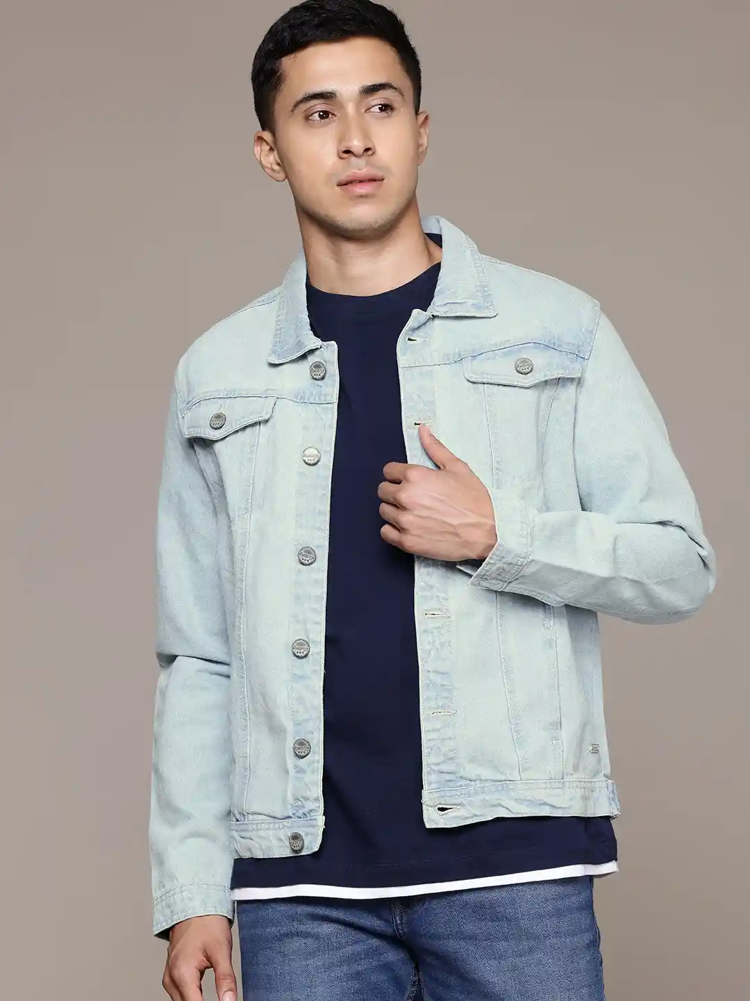 Roadster The Lifestyle Men Pure Cotton Denim Jacket