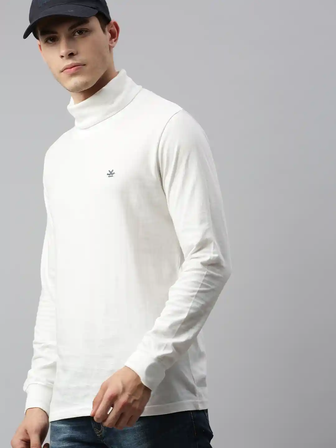 White Turtleneck Mens Cotton Turtleneck Shirt Buy WROGN Men White