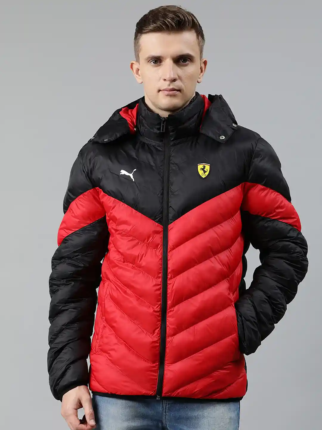 Buy PUMA Motorsport Men Red Black Colourblocked Ferrari Race MCS