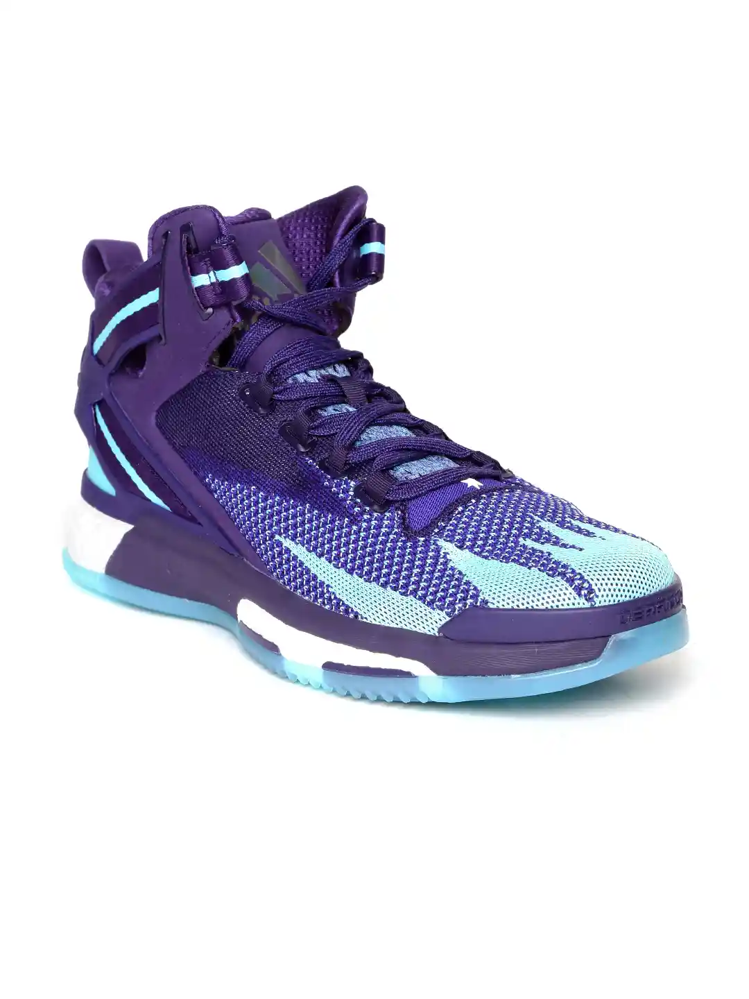 Buy ADIDAS Men Purple D Rose Boost Primeknit Glow-In-The-Dark