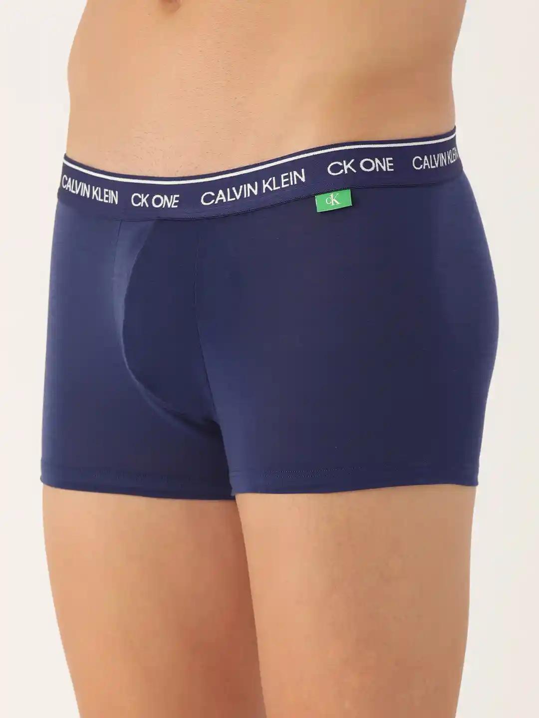 Buy Calvin Klein Underwear Men Navy Blue Solid Trunks NB2327WD2