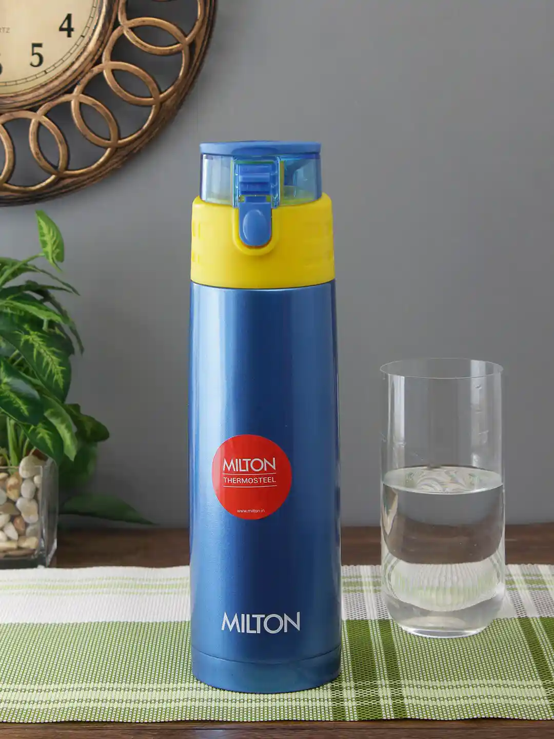 Buy Milton Unisex Blue Solid Atlantis-900 Thermosteel Hot Cold