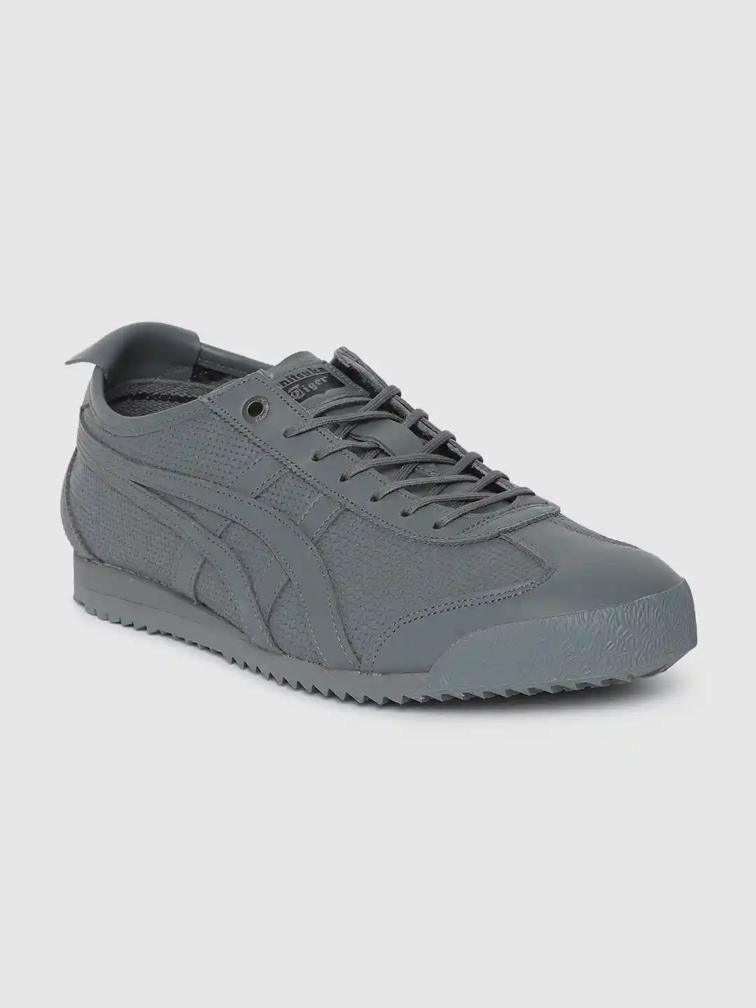 Buy Onitsuka Tiger Unisex Grey Mexico 66 SD Leather Sneakers
