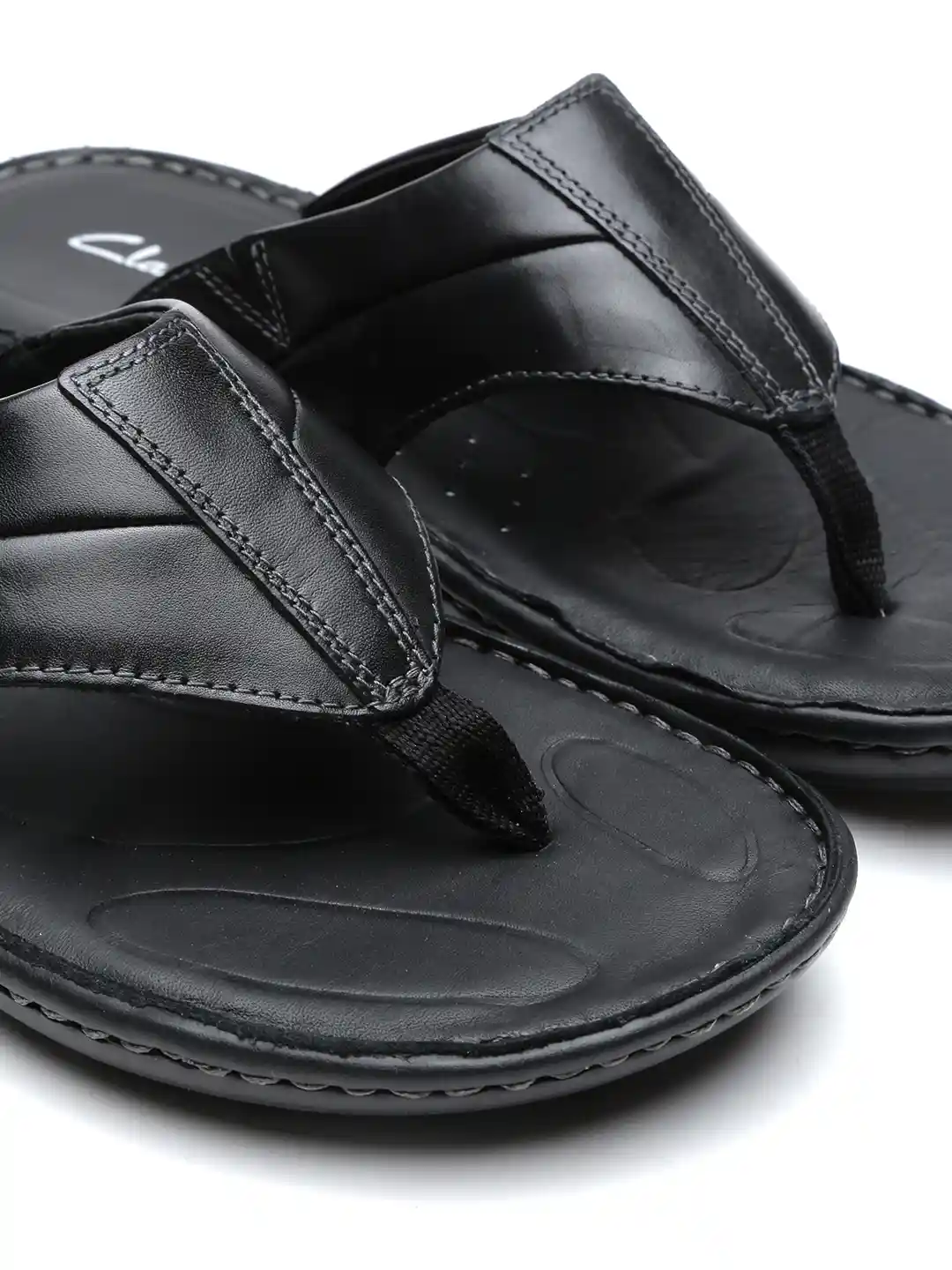 Buy Clarks Men Black Leather Sandals Sandals for Men 1239840
