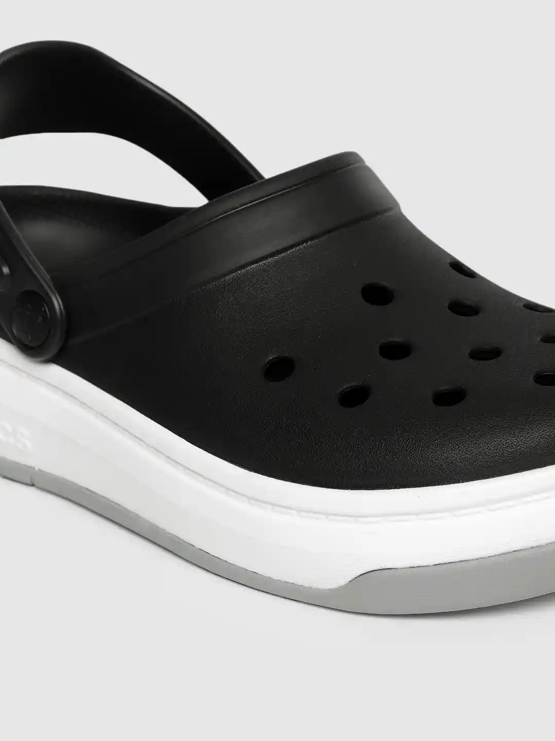 Buy Crocs Unisex Black Solid Crocband Full Force Clogs Flip