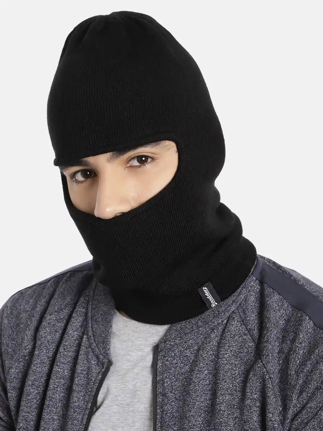 Buy Roadster Unisex Black Solid Monkey Cap Caps for Unisex