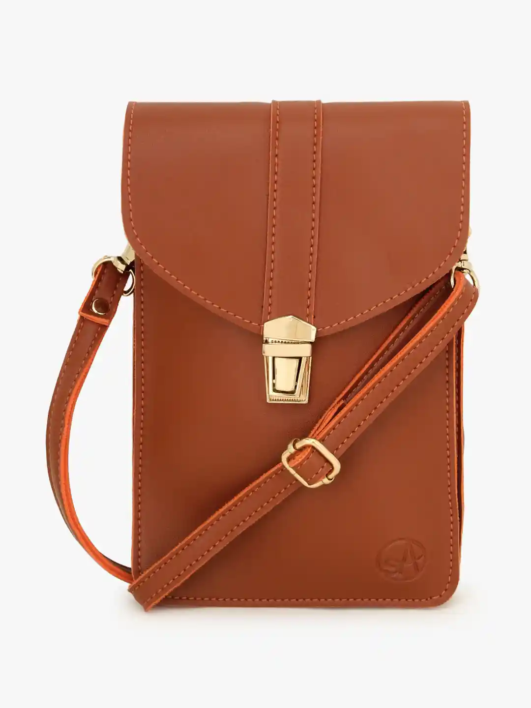 Buy Spice Art Women Tan Brown Structured Cell Phone Sling Bag