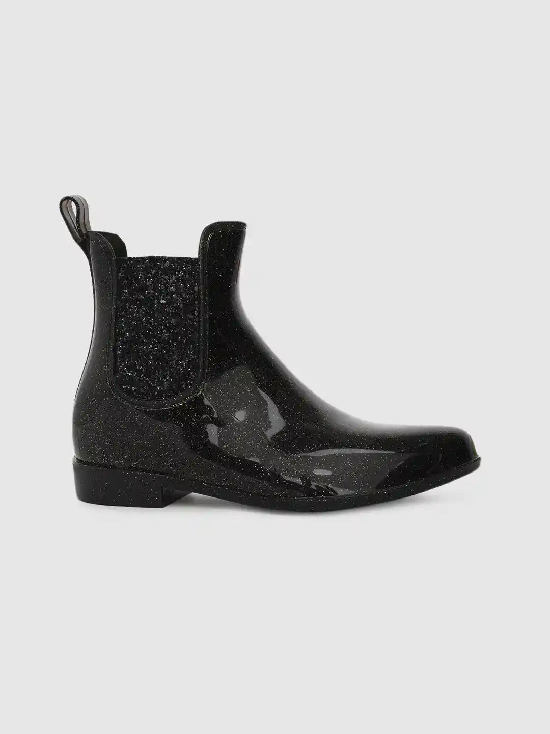 Buy Skechers Women Black Embellished PUDDLER High-Top Flat Boots