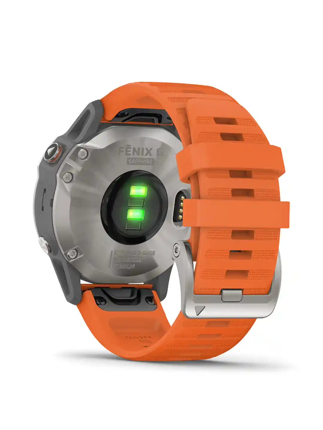 Buy Garmin Black Orange Fenix Sapphire Titanium Smart Watch