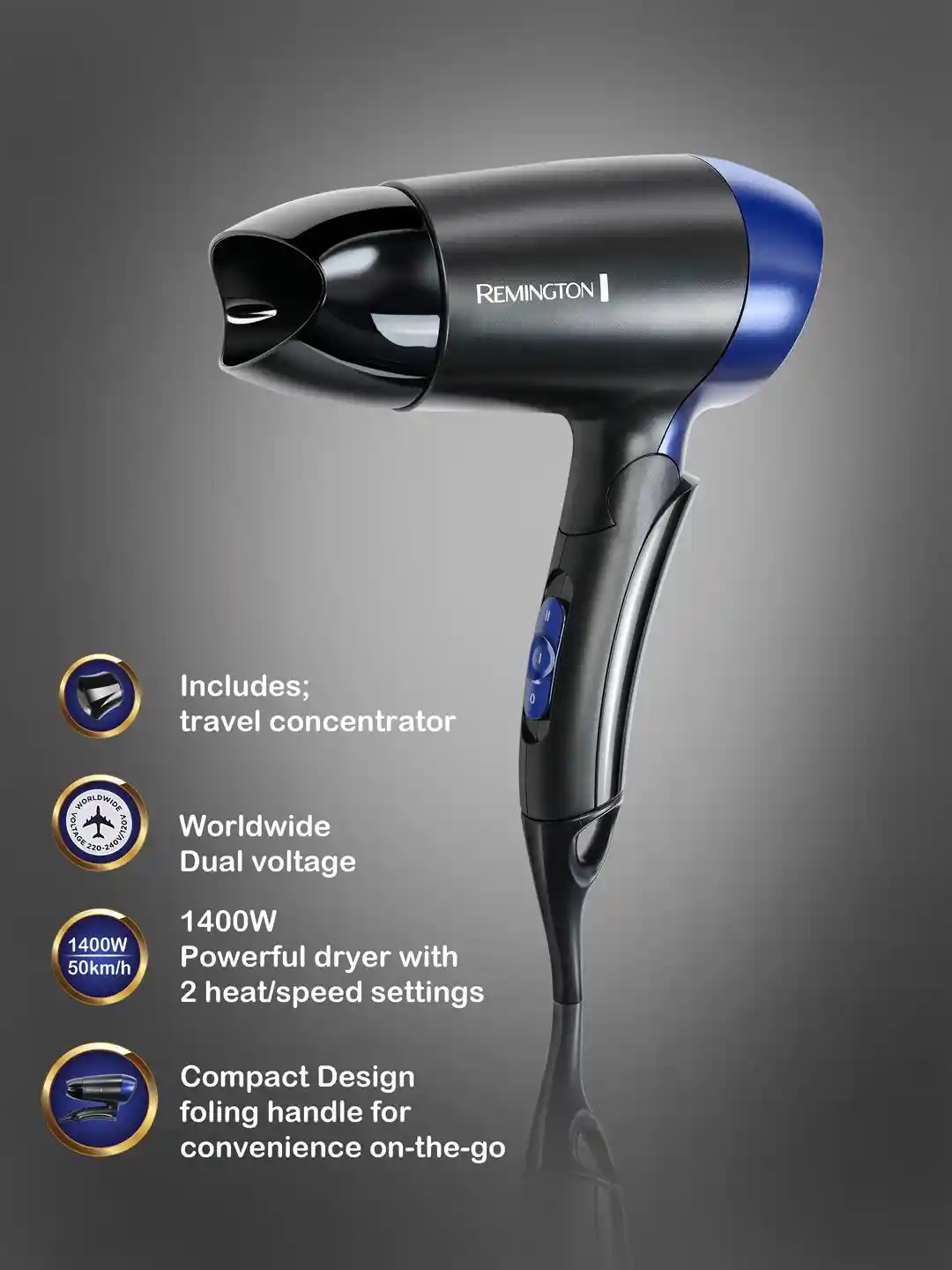 Dryer D2400 Remington Hair Dryer Travel Remington Travel Dryer