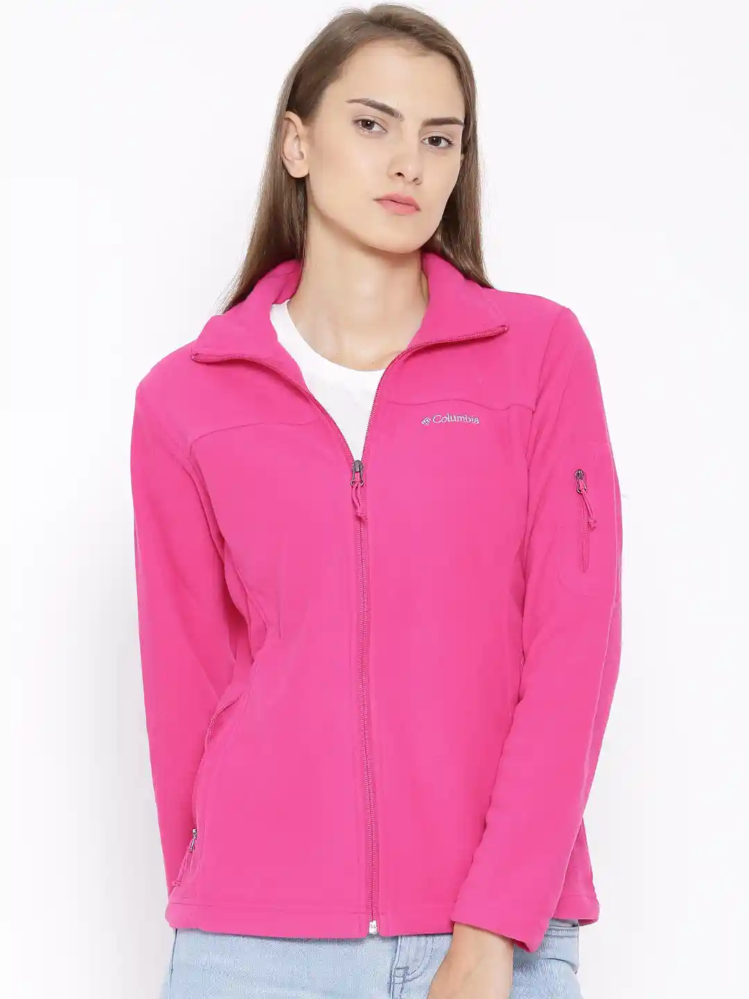 Columbia Jacket Womens Columbia Zip Up Fleece Columbia Pink