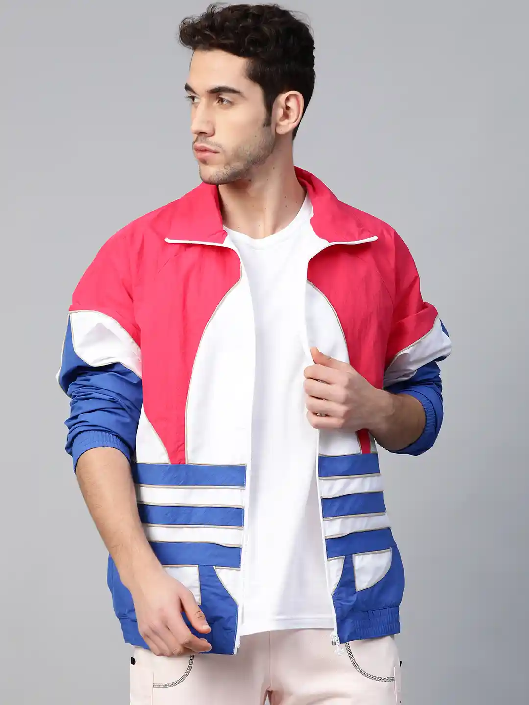 Tracksuit Jacket Adidas Pink And Blue Jacket Adidas Varsity