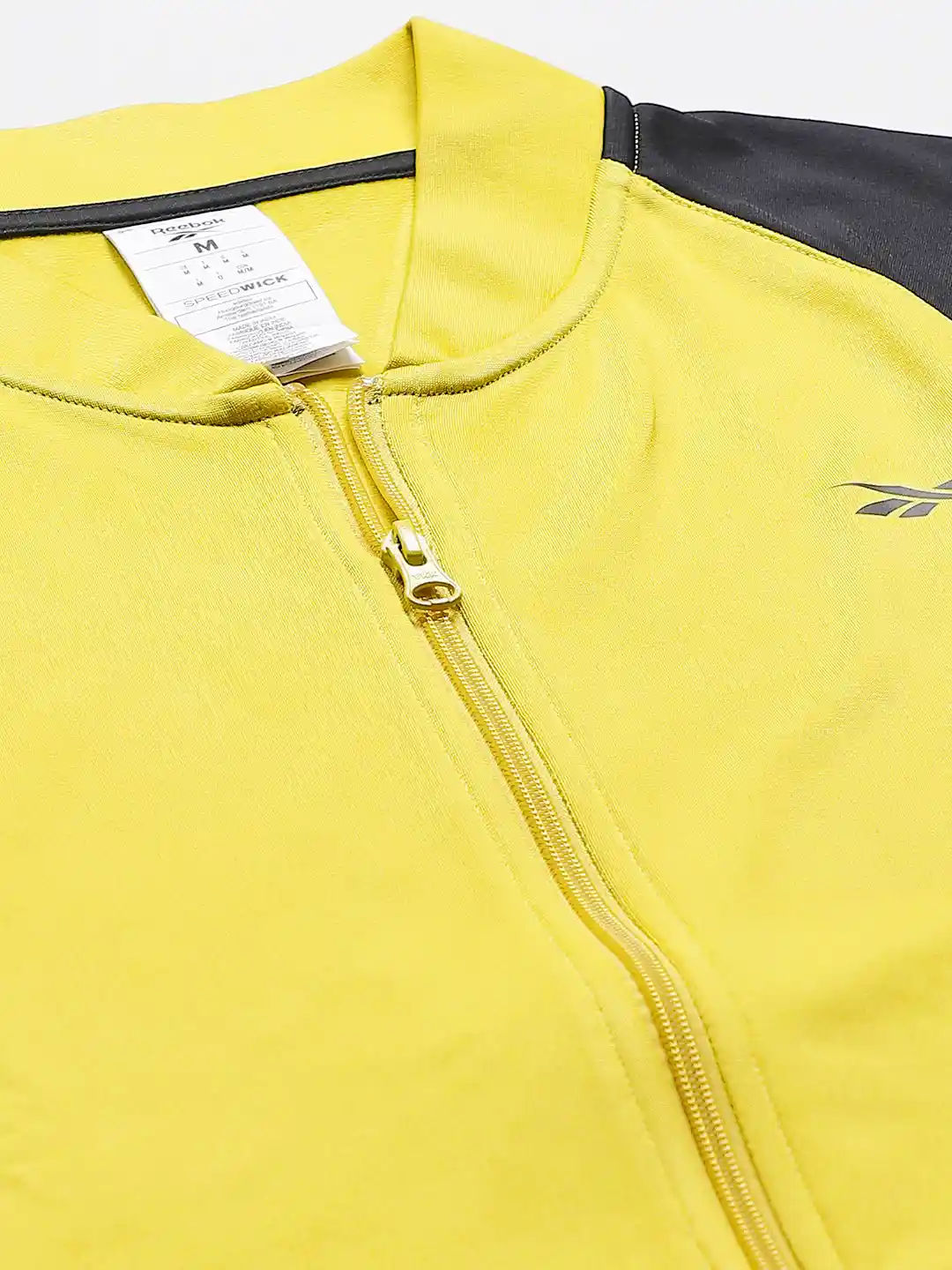 Buy Reebok Men Yellow Solid Training Hustle Track Jacket