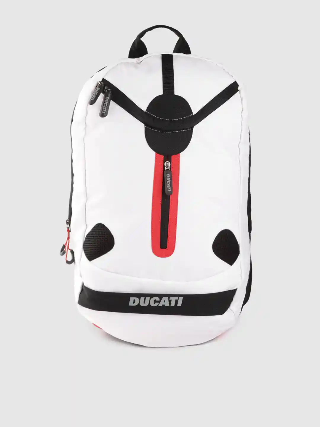 Buy Ducati Men White Black Solid 16 Inch Laptop Backpack with