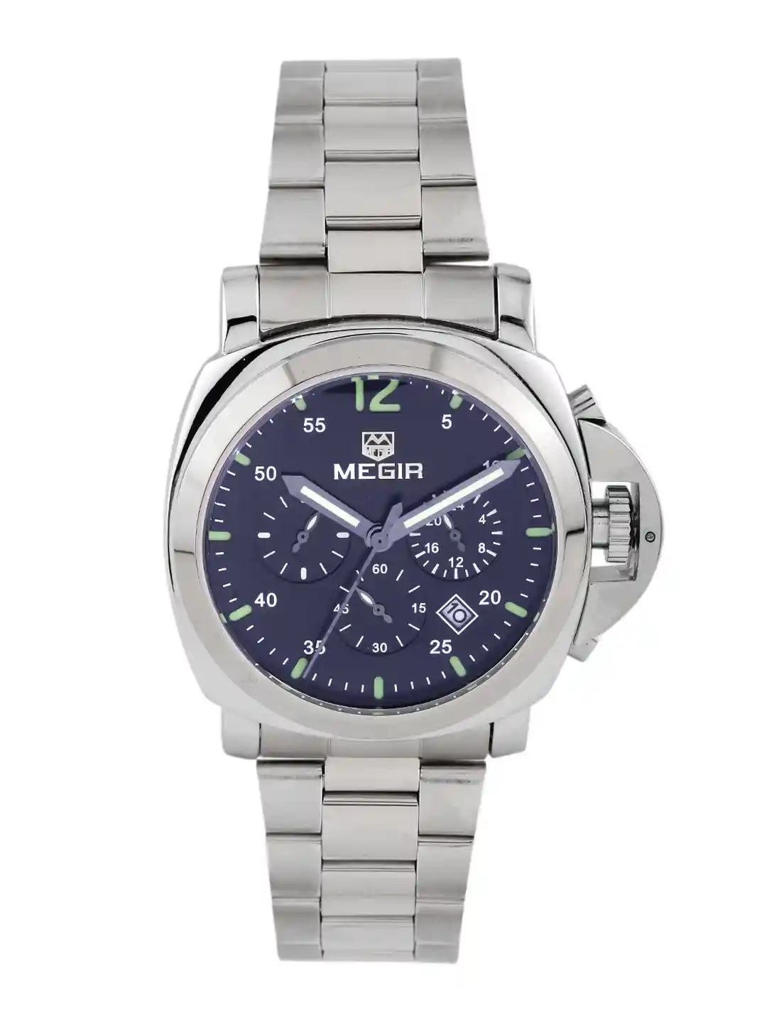 Chrono Megir Uhren Buy Megir Men Chronograph Metallic Blue Dial