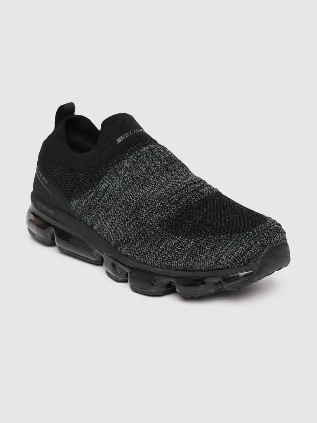 Buy Skechers Men Black SKECH-AIR ATLAS MISTLYN Slip-On Sneakers