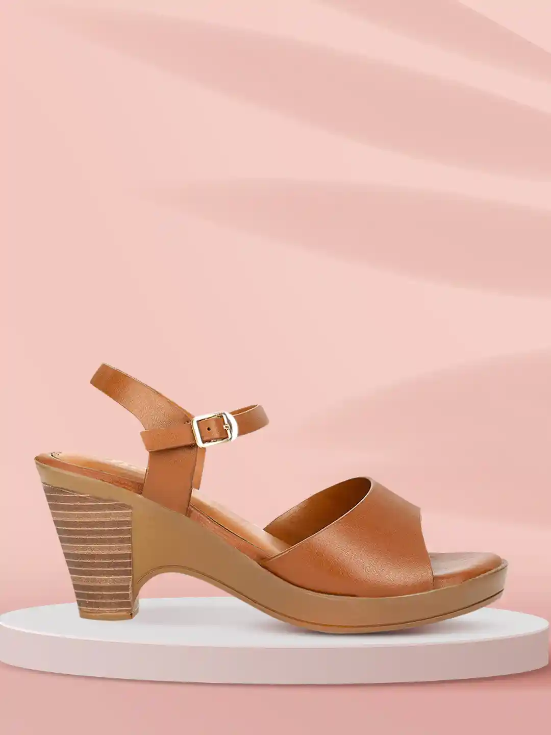 Buy Bata Women Tan Brown Solid Block Heels Heels for Women