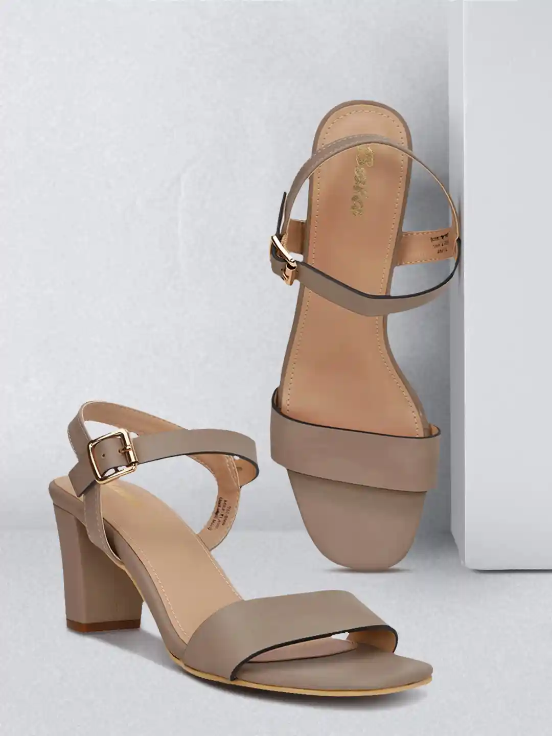 Buy Bata Women Grey Solid Sandals Heels for Women 12697846 Myntra